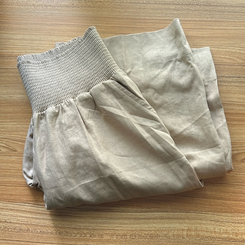 Linen Maternity Pants